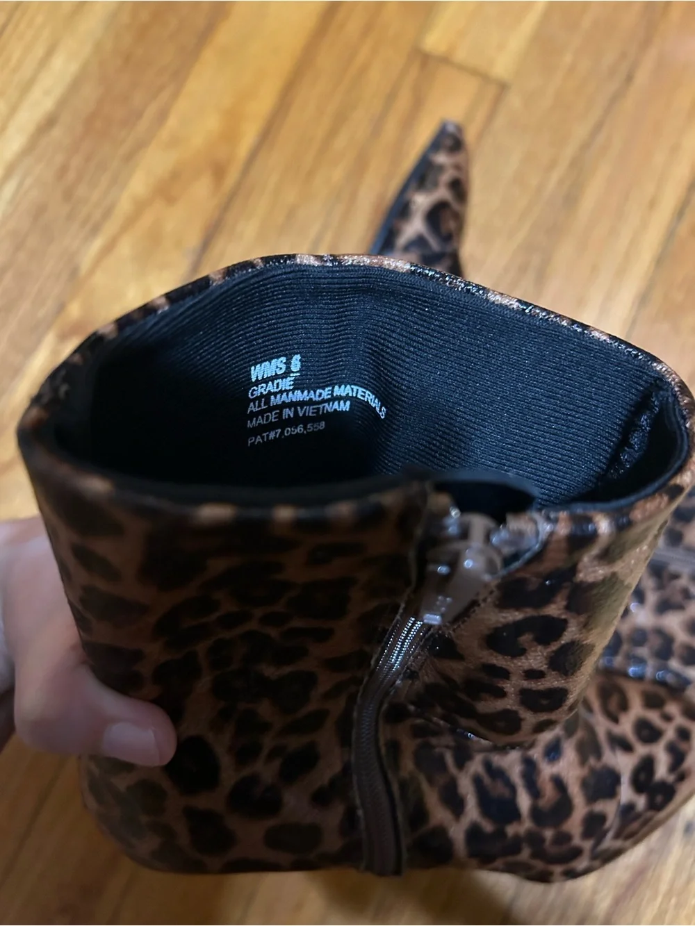 NEW DV by Dolce Vita Gradie Kitten Heel Boot (Women) 6M LEOPARD Shiny